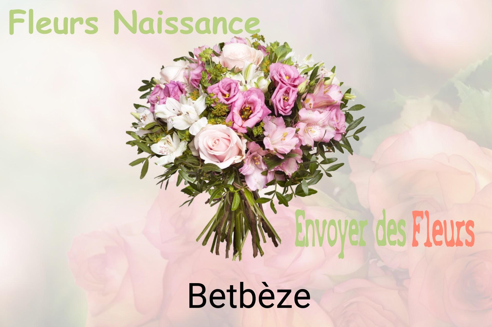 Bouquet de fleurs de naissance livré à Betbèze